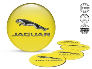 Jaguar Adesivi Cupola Resina Edizione Etichette Ruota Lusso
